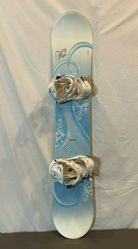 K2 Luna 10th Anniversary Edition 149cm Women's Snowboard w/K2 Bliss Bindings