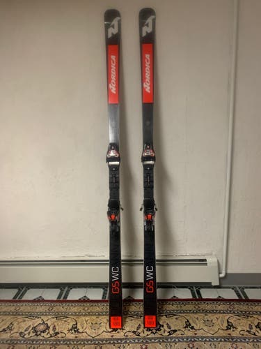 Used 2020 Nordica Racing Dobermann GS WC Skis With Bindings Max Din 16