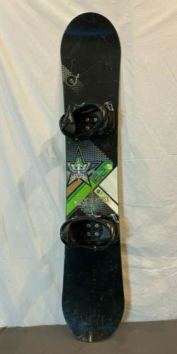 Salomon Tempest 162cm Twin-Tip Wide Snowboard w/Salomon Force Bindings S/M