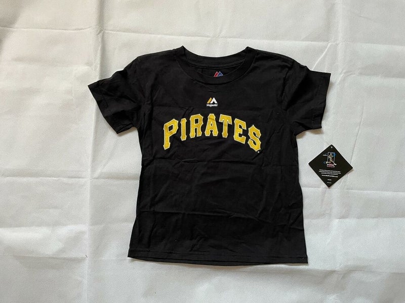 Pittsburgh Pirates Majestic White Logo Design Youth T-Shirt