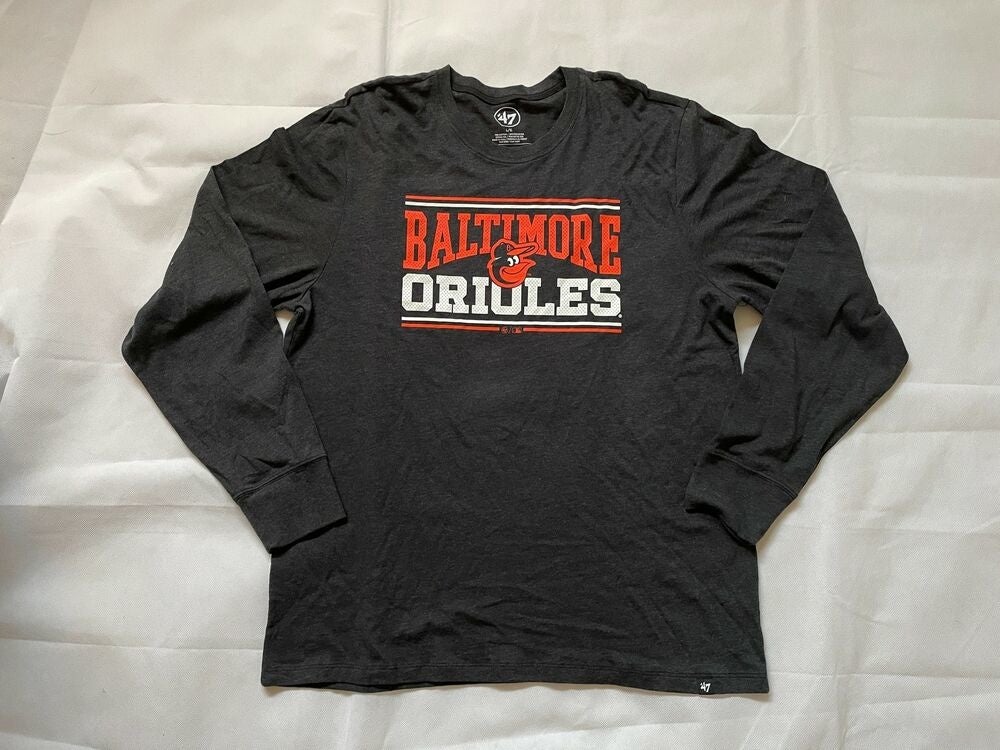 47 Brand / Men's Baltimore Orioles Club Black Long Sleeve T-Shirt