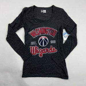 New Era Womens NBA Washington Wizards Long Sleeve S M L XL Grey