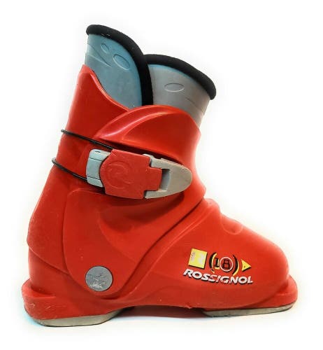 Rossignol R1.8 Unisex Kids Red Ski Boots 235mm Mondopoint 19.5