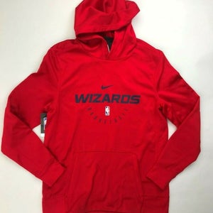 Nike Dri-Fit NBA Washington Wizards Hoody Sweatshirt Youth M L XL Red