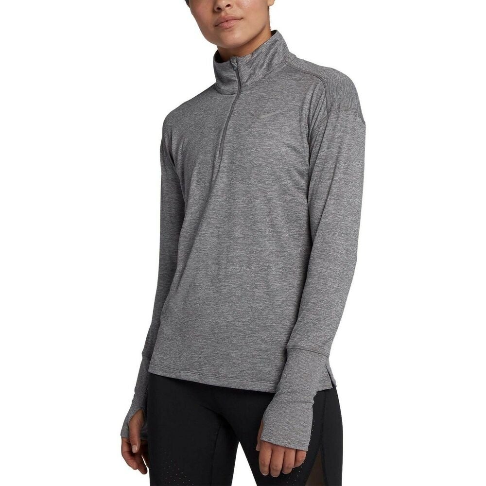 Nike Women s Element Half Zip Running Pullover XS S Gunsmoke