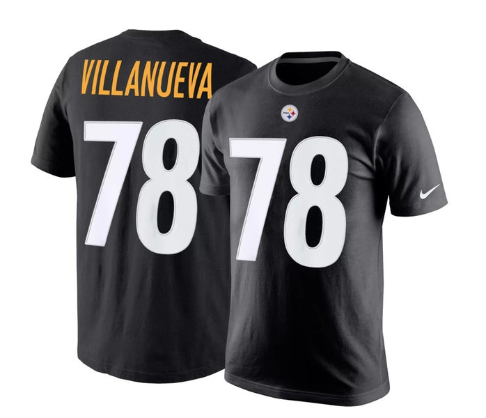 NIKE ON FIELD NFL SALUTE TO SERVICE JERSEY PITTSBURGH STEELERS VILLANUEVA  78 XXL