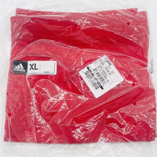 NHL Pro Stock Adidas Practice Socks-Extra Large-Red