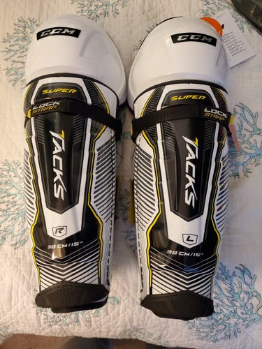 New Senior CCM Super Tacks Shin Pads