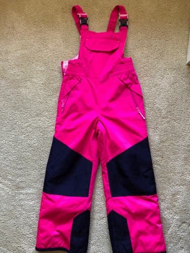 Champion Pink Girls Youth Used Small Champion Ski Pants and Bib Waterproof