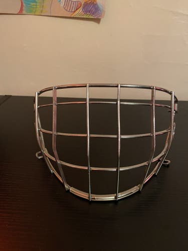 Silver Used Bauer  950X Goalie Mask