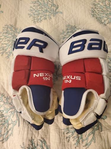 Used Senior Bauer Nexus 1N Gloves 14" Pro Stock