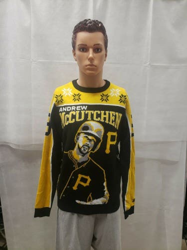 Andrew McCutchen Pittsburgh Pirates Christmas Sweater M MLB