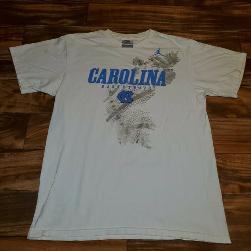 Vintage Air Jordan Nike Elite UNC Carolina Basketball Shirt Size M/L