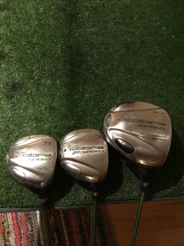 King Cobra F/Speed Woods Set (Driver, 3W, 5W) Regular Graphite Shafts