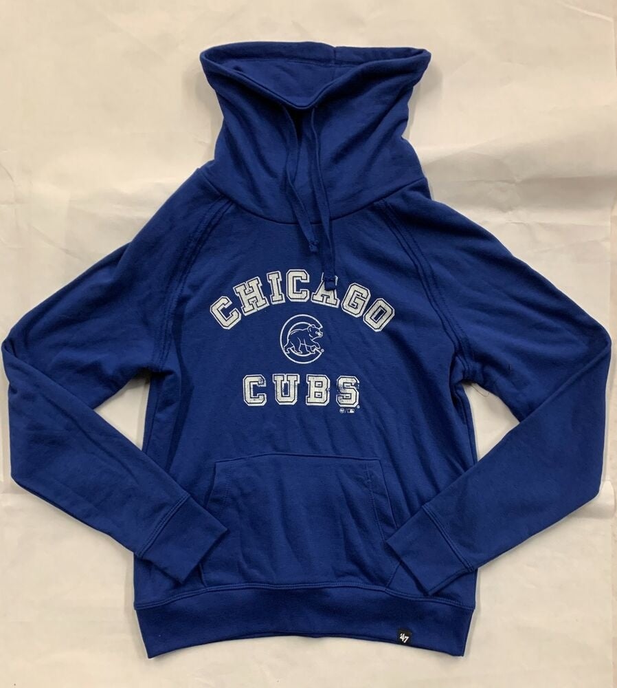 47 Brand Chicago Cubs Pullover Scuba Neck Women's Small Blue