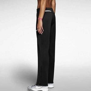 Nike Avenger Knit Team Warm Up Training Pant Women's Small Black White 535664