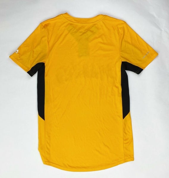 Majestic MLB Pittsburg Pirates Evolution Tee Cool Base Shirt Men's S Yellow  I383