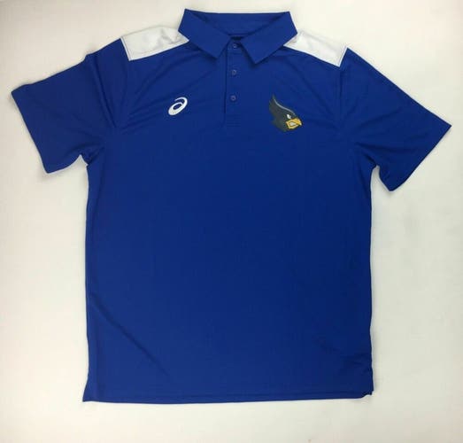 Asics Angry Bird Performance Blocked 3 Button Polo Shirt Men's L Blue A031A615