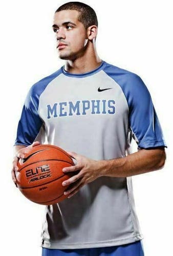 Nike Memphis Tigers Elite Basketball Shooter Shirt Men's Large 683285 Blue