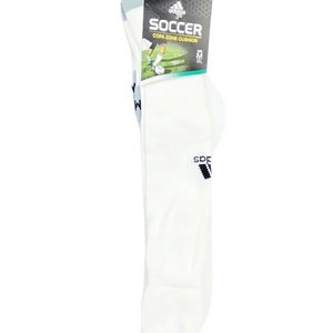 Adidas COPA Zone Cushion Soccer Sock Unisex M L Shoe Sizes 5-13 White 5130201
