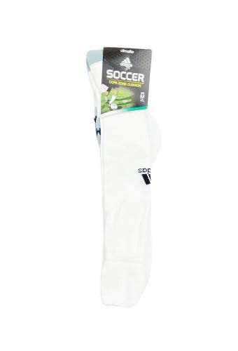 Adidas COPA Zone Cushion Soccer Sock Unisex M L Shoe Sizes 5-13 White 5130201