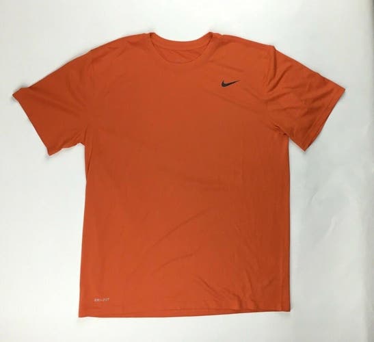 Nike Team Legend Short Sleeve Crew Training Shirt Men's XL 727982-888 Orange