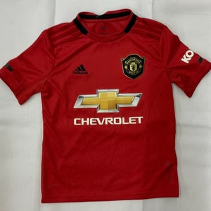 Adidas Manchester United Chevrolet Kohler Soccer Jersey Youth Small Red