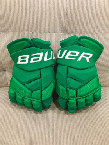 WILLIAM NYLANDER Bauer 2S Pro Stock Hockey Gloves TORONTO MAPLE LEAFS ST PATS Green 13"