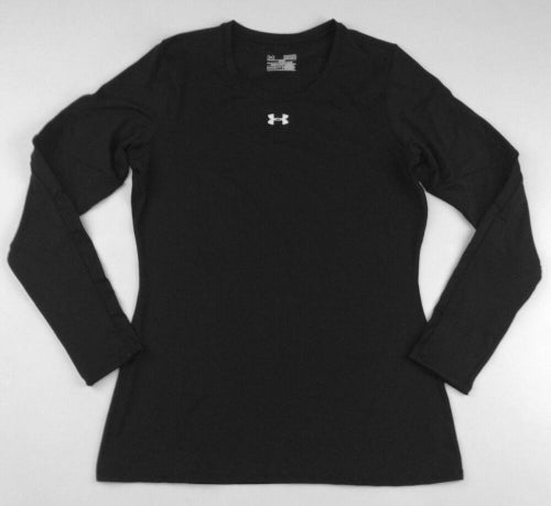 New Under Armour Training Fitted Long Sleeve Shirt Women's M Black 1259048 $50