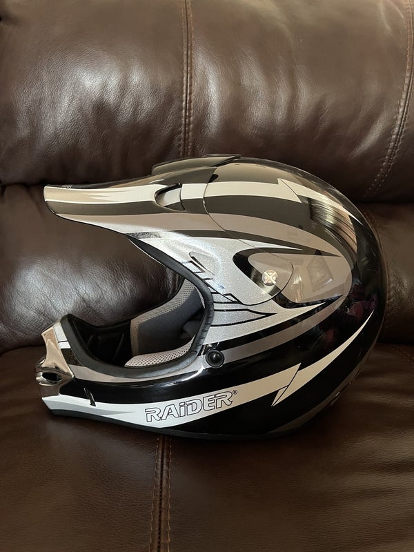 Large Raiders Motorcross Motorcycle helmet