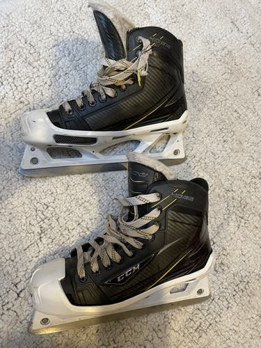 Senior Used CCM Tacks 4092 Hockey Goalie Skates Regular Width Size 8.5