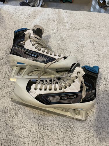 Senior Used Bauer Reactor 7000 Hockey Goalie Skates Regular Width Size 11