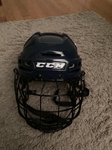Blue Used Medium CCM  Tacks 910 Helmet