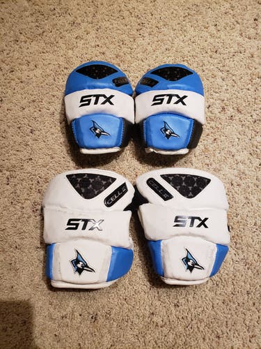 LOT OF 2 PAIRS STX Johns Hopkins Elbow Pads Medium Large