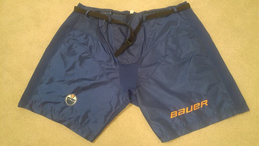 Rare New XL Bauer Pro Stock Goalie Shell Edmonton Oilers