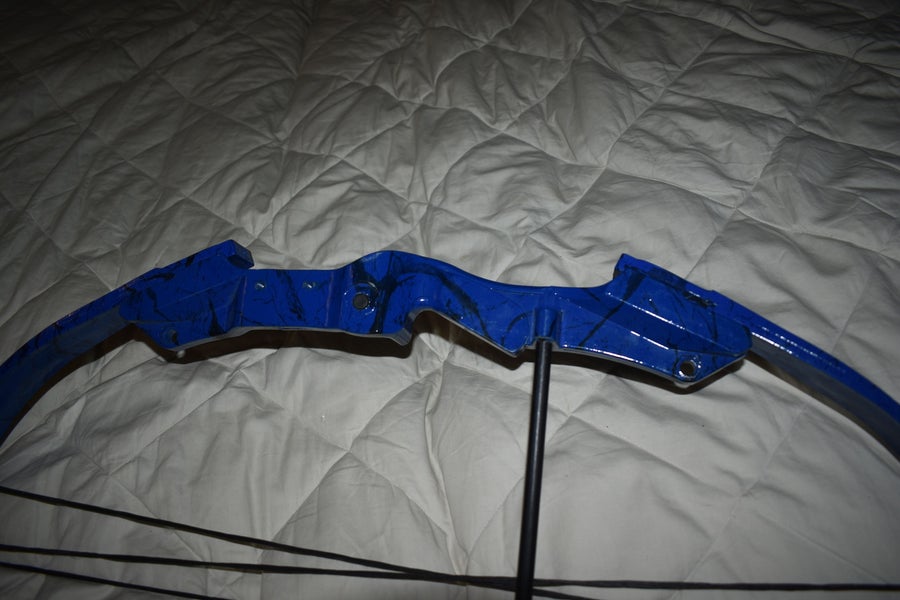 Fred Bear Compound Bow, Blue Camo
