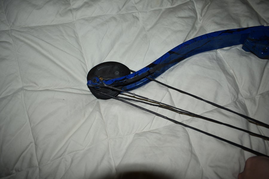 Fred Bear Compound Bow, Blue Camo