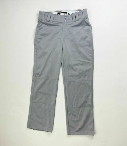 Under Armour Open Bottom Game Pant Baseball Softball Youth Small Gray UBP510Y