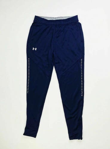 Under Armour Knit Qualifier Warm Up Pant Women's S Navy Blue Pockets 1327445