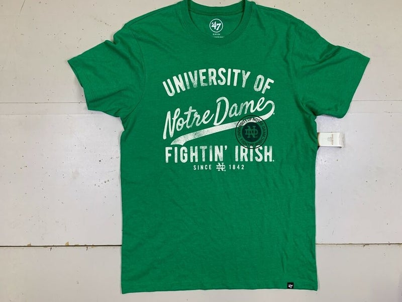 47 Brand Notre Dame Fighting Irish SS Shirt Men's NCAA Small Green