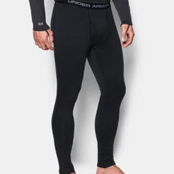 Under Armour ColdGear Men's Base™ 3.0 Leggings XXL Black Gray