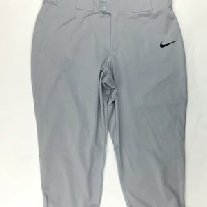 Nike Performance Softball Training Pant Rear Pockets Women's XL Grey AV6718