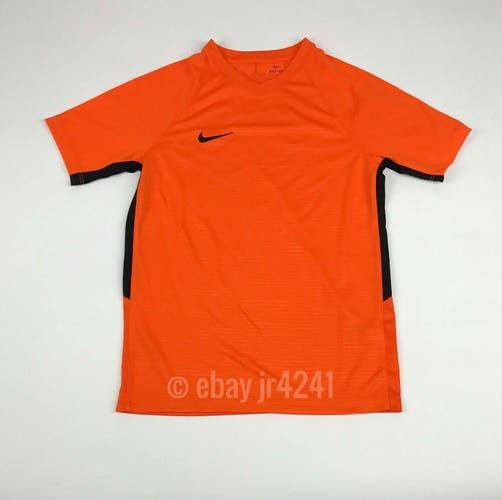 Nike Dry Short Sleeve Shirt Youth Unisex Medium Orange Soccer Jersey 894114