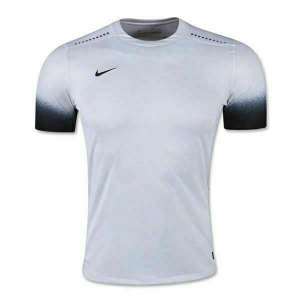 Nike Laser PR III SS Jersey Soccer Shirt Men's Medium White Black 725896 Dri-FIT