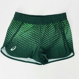 Asics Sublimated Running Split Short Mesh Lining Women's Medium Green S092A109