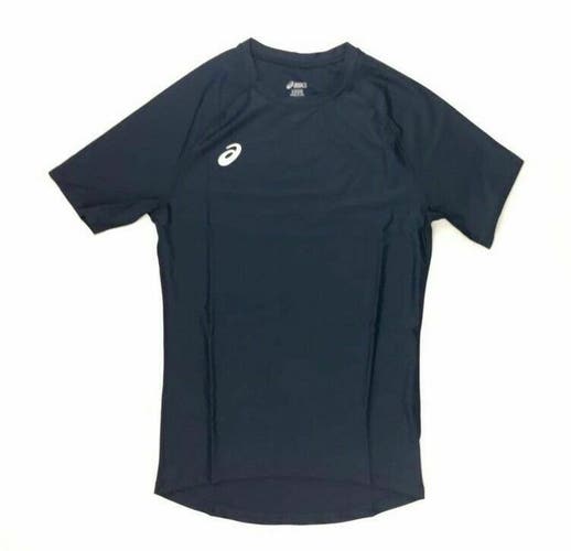 Asics Compression 1/2 Sleeve Practice Training Shirt Men's Large Navy 2081A019