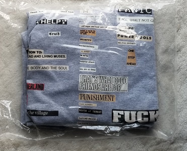 Supreme FW18 Cutouts Tee Size L Grey Graphic Box Logo T Shirt 100