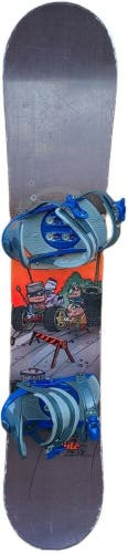 Ride LowRide PitCrew Youth Snowboard with Ride LS Small Bindings 135cm
