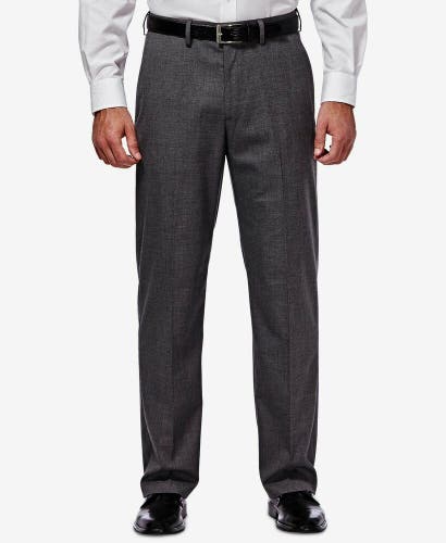 JM Haggar Mens Premium Stretch Classic Fit Grey Suit Separate Pant 34x32 36x30