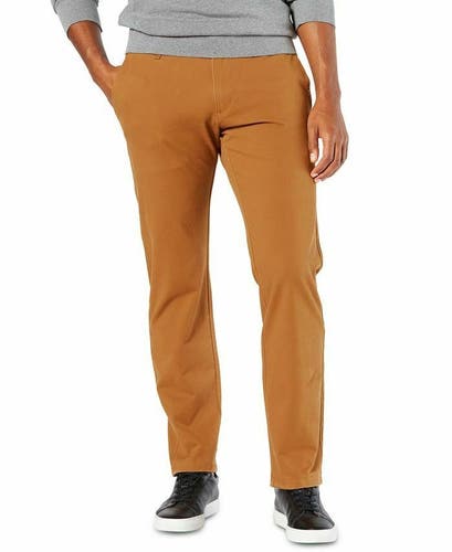 Dockers Mens Ultimate 360 Straight-Fit Chino Pants Dark Ginger 36x32